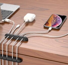 Kit de 3 clips para organizar los cables de tus dispositivos tecnológicos