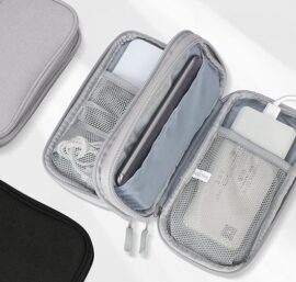 Increíble estuche portátil para organizar tus cables y accesorios electrónicos